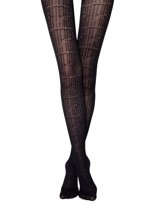 CONTE ART ELEGANCE Letter Pattern Tights - IDEALINE INC.