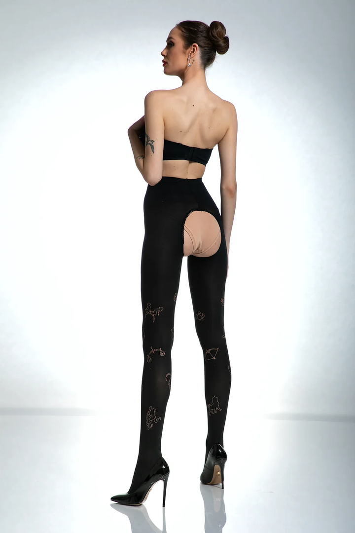 MYSTIQUE 60 DEN OPEN CROTCH TIGHTS - IDEALINE INC.