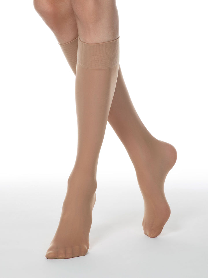 TENSION 40 - Semi-Matte Elastic Knee Highs (Convert) - IDEALINE INC.