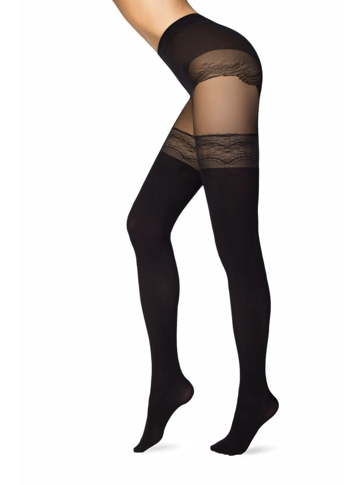 CONTE DELIGHT - Fantasy Sheer Stockings Effect Tights - IDEALINE INC.