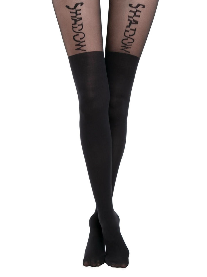 SHADOW Fashionista 50 - Fashion-Forward Knee High Effect Tights - IDEALINE INC.