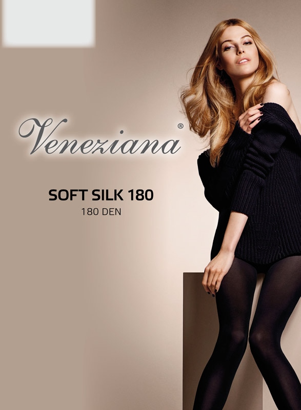 SOFT SILK 180 - Cozy Silk Blend Tights - IDEALINE INC.