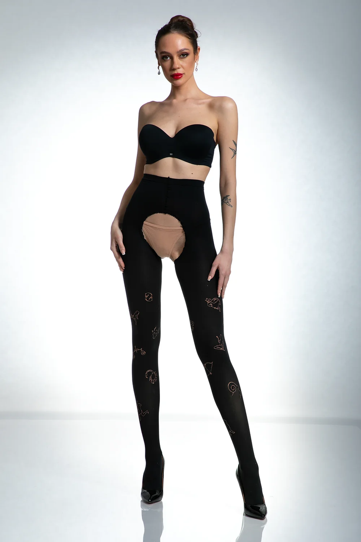 MYSTIQUE 60 DEN OPEN CROTCH TIGHTS - IDEALINE INC.