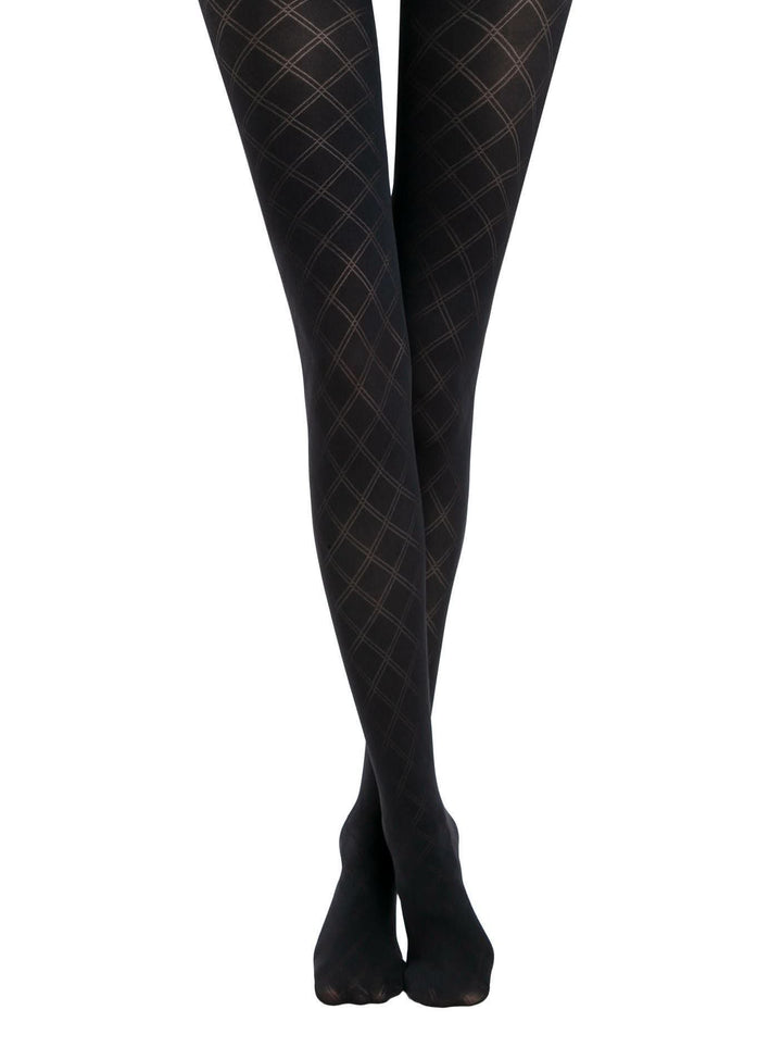 TRAVEL 50 - Geometric Adventure Pantyhose - IDEALINE INC.