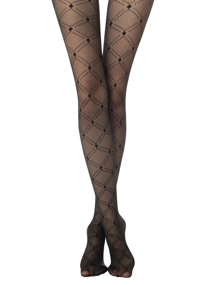 VOGUE 30 Delicate Diamond Meshwork Tights - IDEALINE INC.