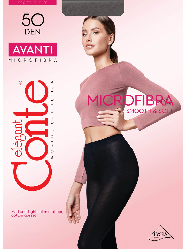 CONTE AVANTI 50 Opaque Microfiber Elegance Tights - IDEALINE INC.