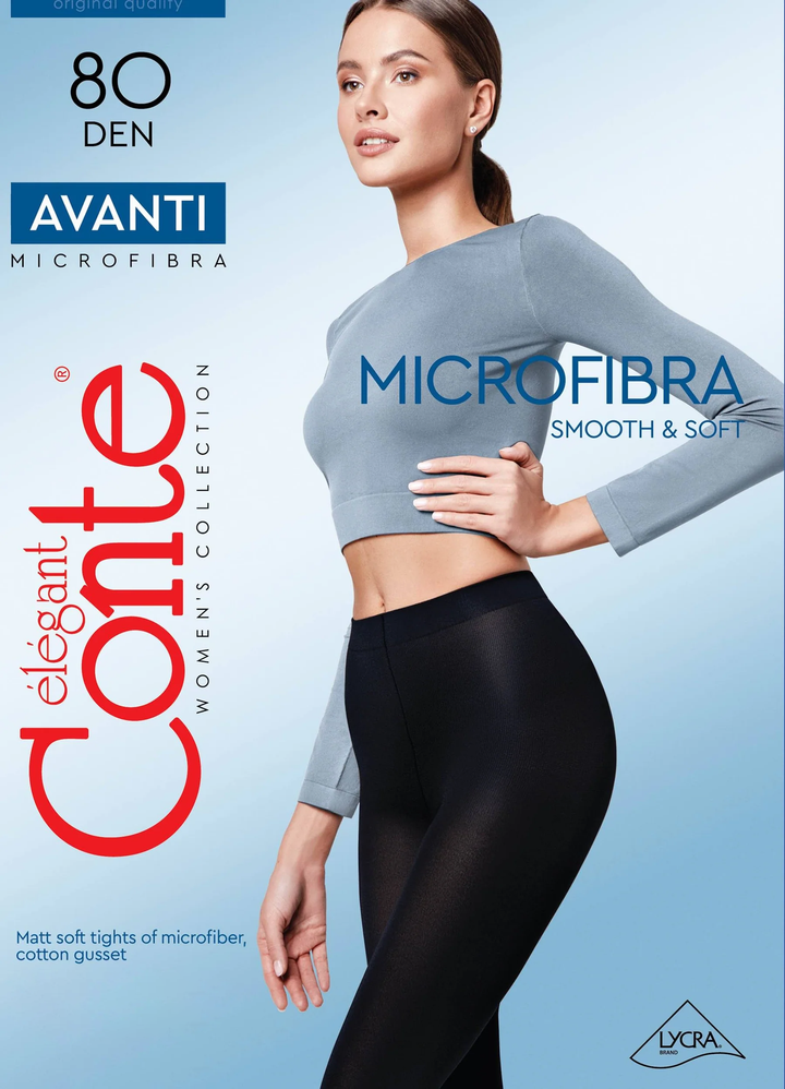 AVANTI 80 - Opaque Microfiber Elegance Tights - IDEALINE INC.