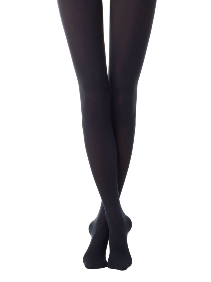 COTTON COMFORT 150 - Warm & Opaque Tights - IDEALINE INC.