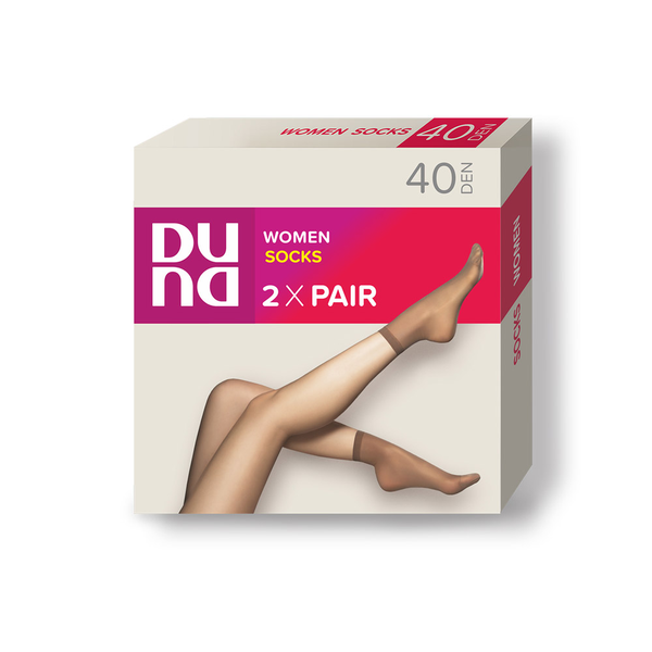 DUNA WOMEN SOCKS 40 (2 Pairs) - Comfort and Style for Everyday Elegance