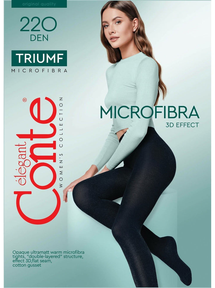 TRIUMF 220 - Ultra Warm Opaque Microfiber Tights - IDEALINE INC.