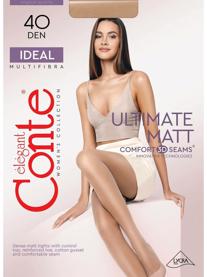 IDEAL 40 - Premium Matte Powder Touch Tights - IDEALINE INC.