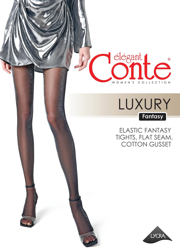 LUXURY ILLUMINATE 30 - Lurex Infused Tights - IDEALINE INC.