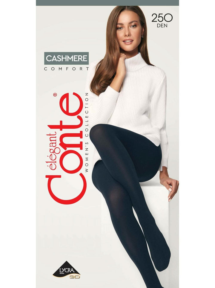 CASHMERE COMFORT 250 Den - Warm Opaque Tights - IDEALINE INC.