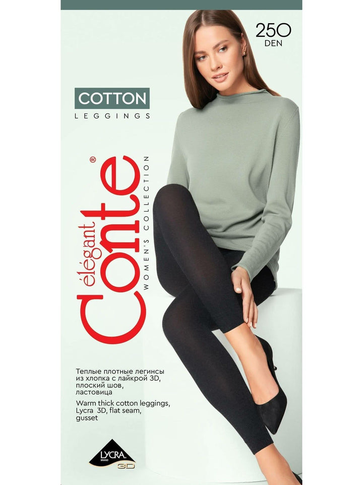 COTTON 250 Lycra® - Luxe Warm Opaque Leggings - IDEALINE INC.