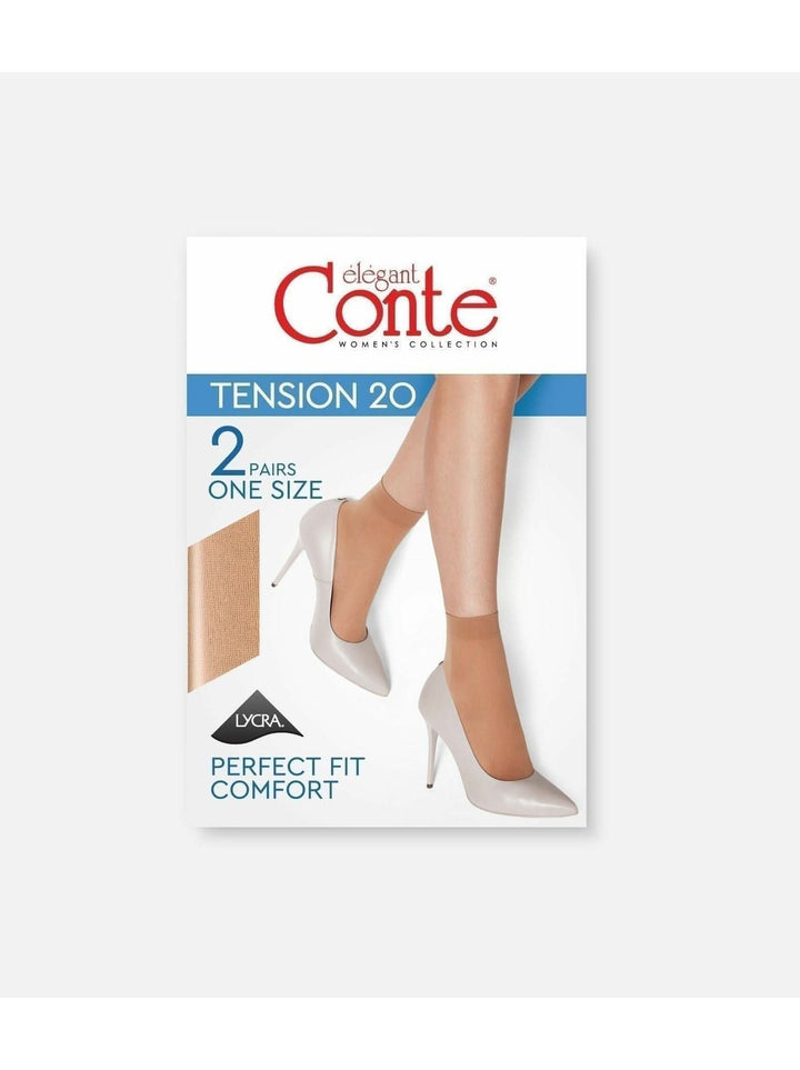 TENSION 20 - Sheer Socks Conte (2 pairs) - IDEALINE INC.