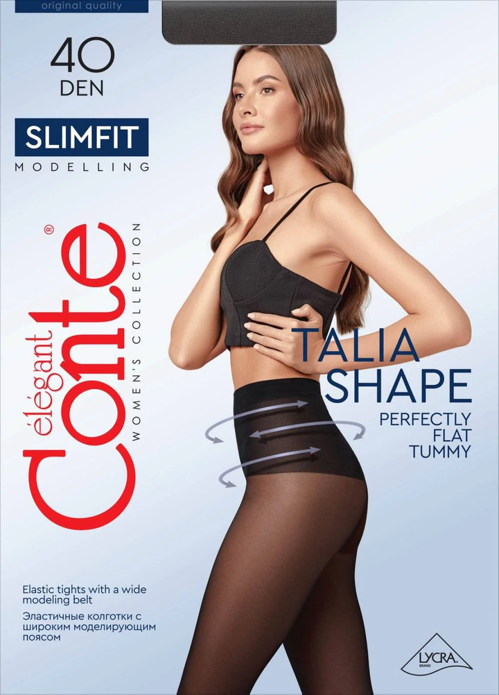 SLIMFIT 40 - Elegant Figure Shaper Tights with Lycra® - IDEALINE INC.