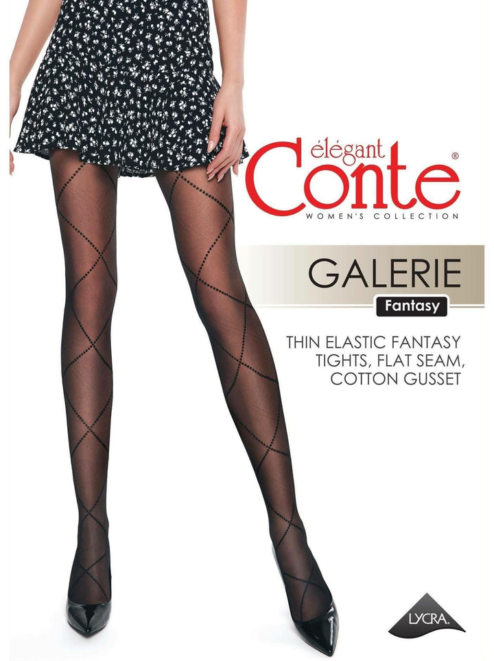 GALERIE 20 - Elegant lacing Imitation Tights - IDEALINE INC.