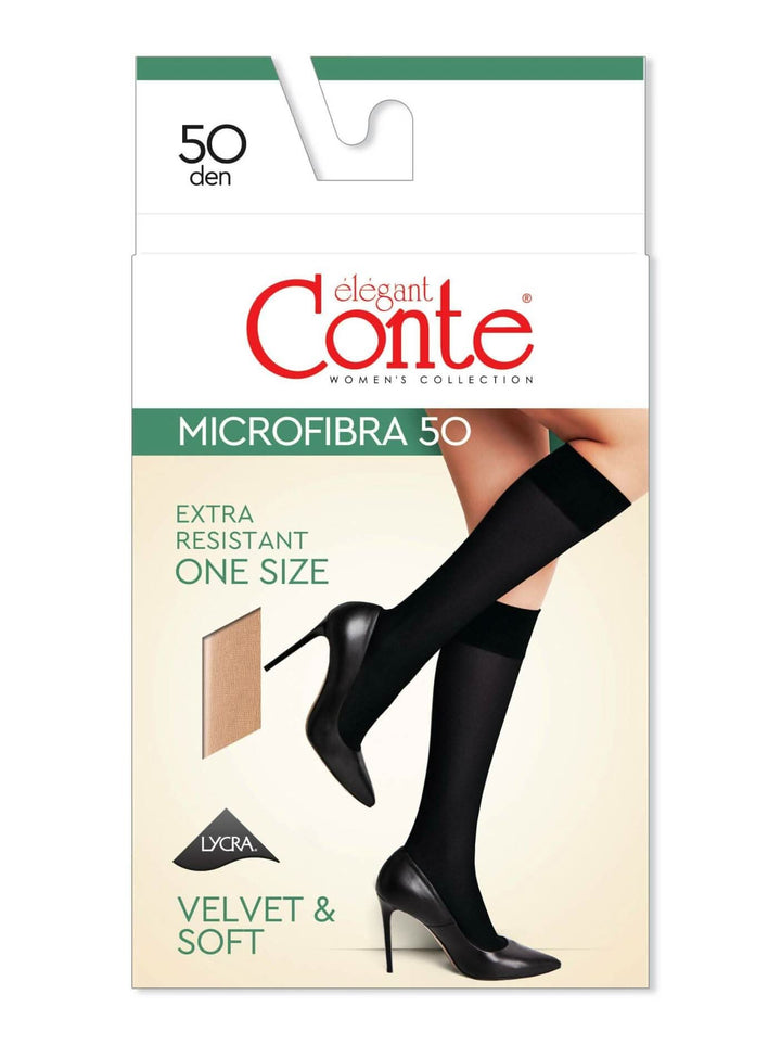 MICROFIBRA 50 - Knee Highs (Convert) - IDEALINE INC.