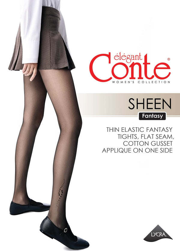 SHEEN 20 - Sheer Tights with Decorative Ankle Embellishment