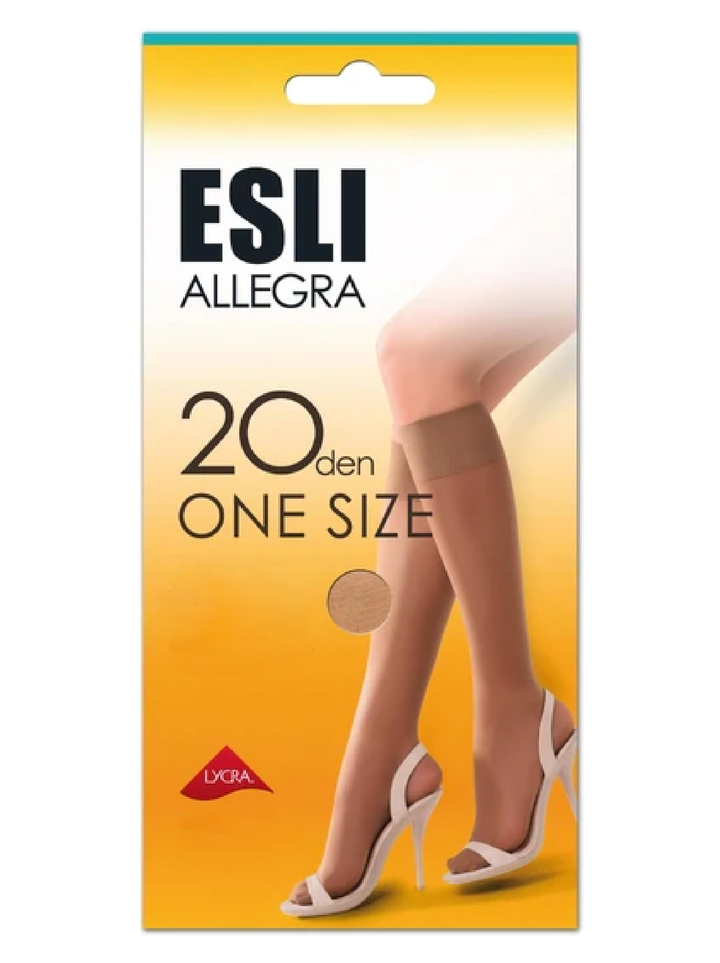 ALLEGRA 20 - Elastic Universal Size Knee Highs - IDEALINE INC.