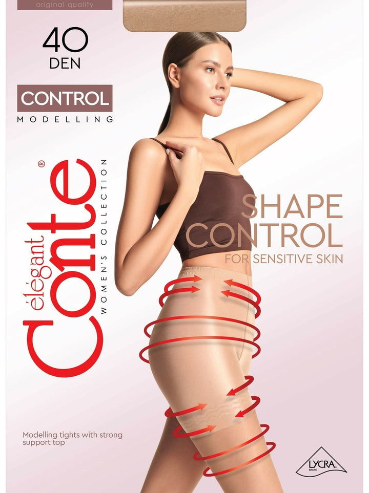 CONTE CONTROL 40 Ultra Slimming Shaper Tights Lycra® - IDEALINE INC.