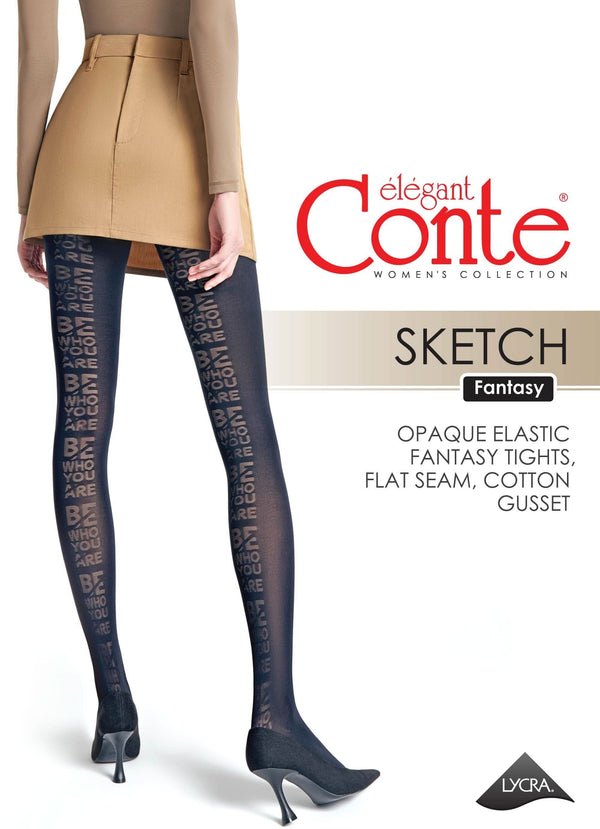 SKETCH 50 - Statement Back Text Tights