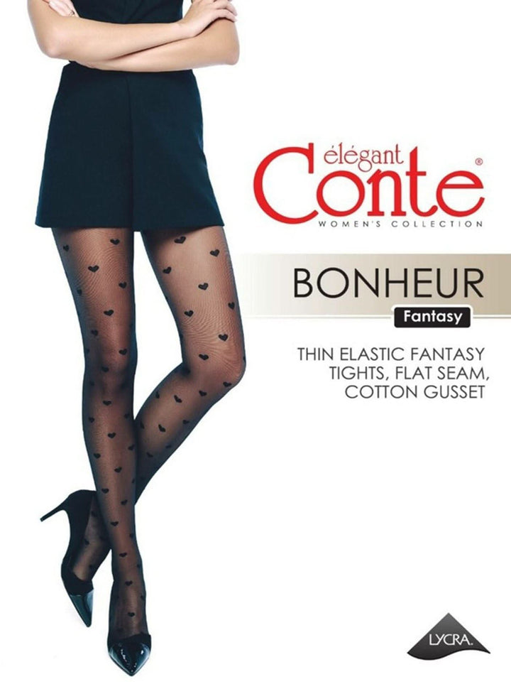 BONHEUR ROMANCE HEARTS 40 Limited Series Tights - IDEALINE INC.