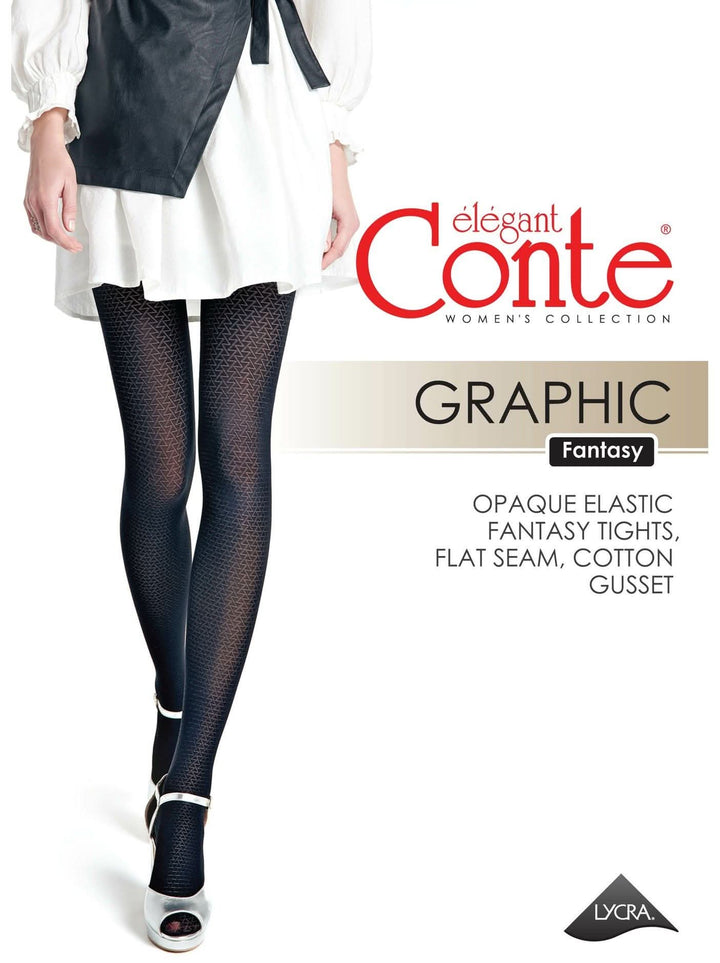 GRAPHIC VISION 50 - Modern Geometric Hosiery - IDEALINE INC.