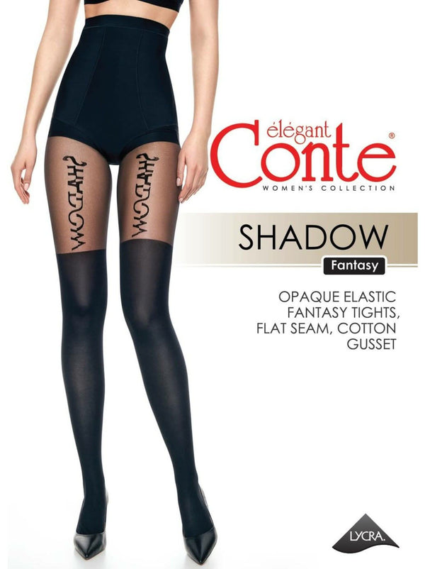 SHADOW Fashionista 50 - Fashion-Forward Knee High Effect Tights - IDEALINE INC.