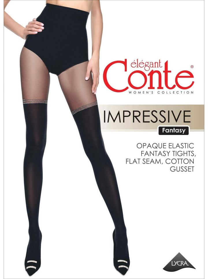 IMPRESSIVE ELEGANCE 50 - Knee High Imitation Tights - IDEALINE INC.