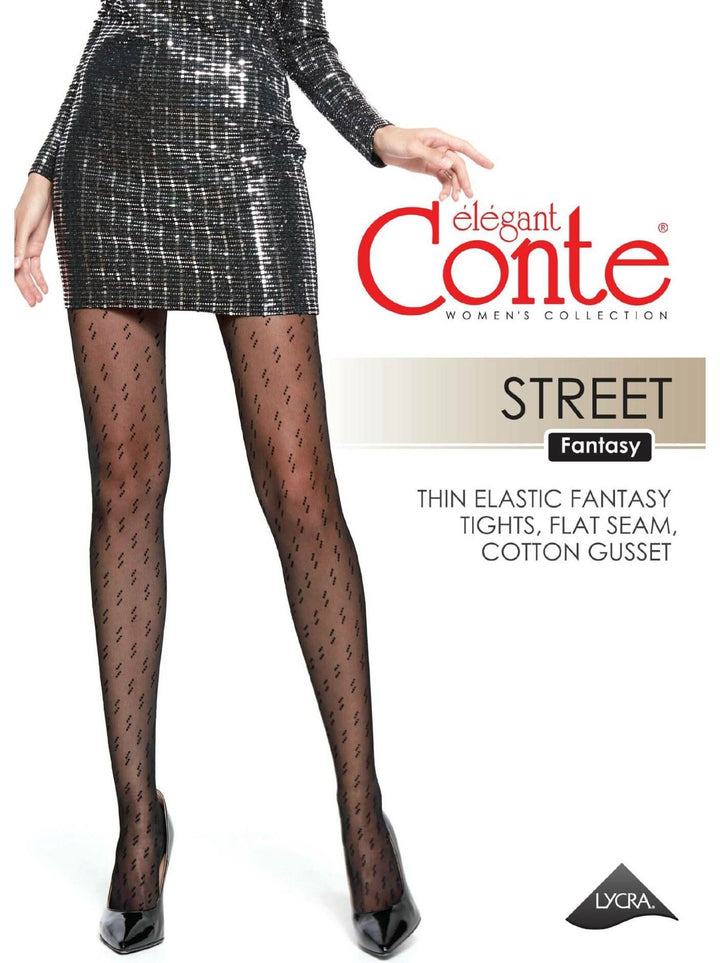 STREET 20 Dot Matrix - Trendy Sheer Tights with Dots - IDEALINE INC.