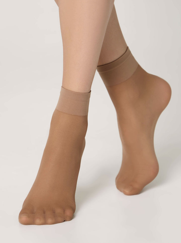 SOLO 20 - Sheer Socks Conte (2 pairs) - IDEALINE INC.