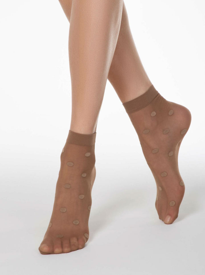 FANTASY 20 - Polka Dot Socks by Conte - IDEALINE INC.