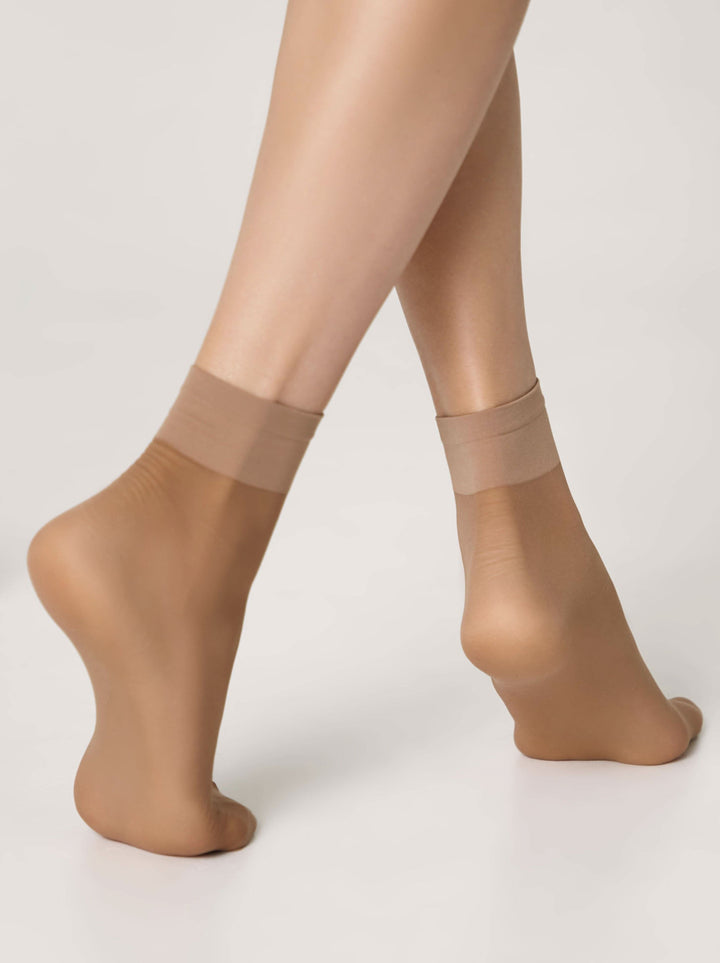 SOLO 20 - Sheer Socks Conte (2 pairs) - IDEALINE INC.