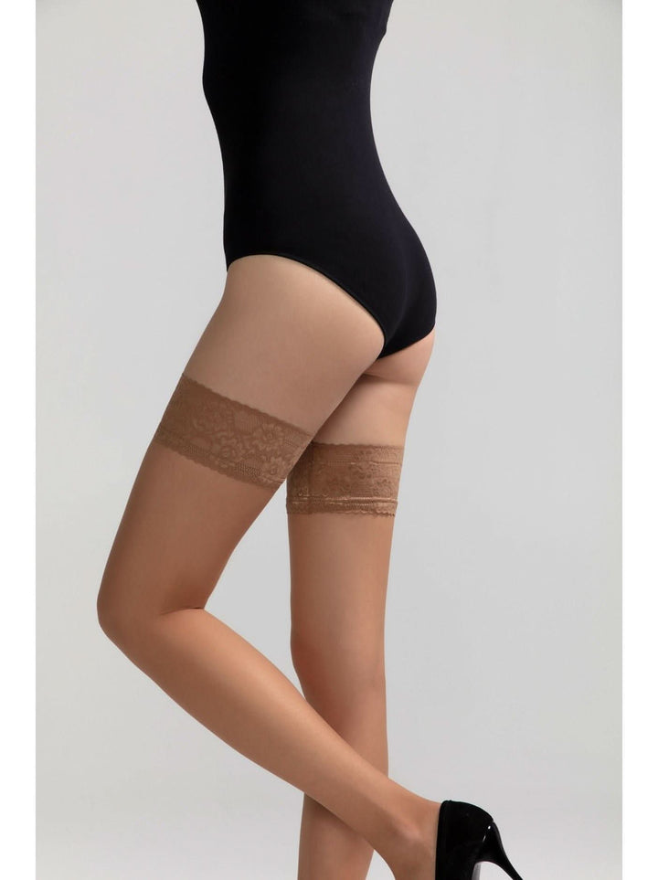 CLASS 20 - Sheer Stockings with Silicone Lace Band - IDEALINE INC.