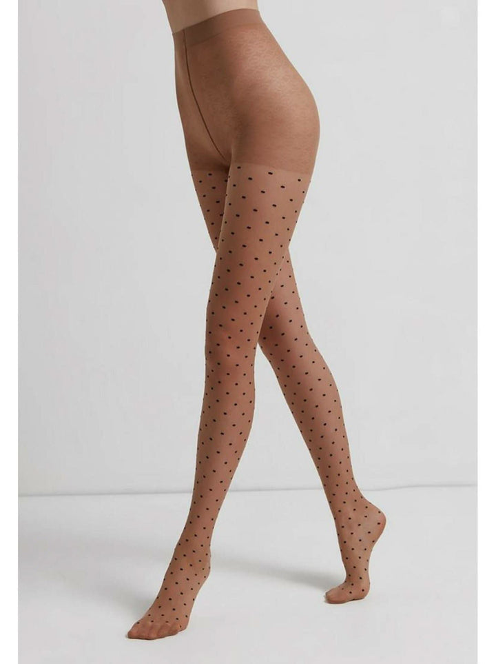 POIS CHIC 20 - Modern Geometric Dot Pattern Tights - IDEALINE INC.