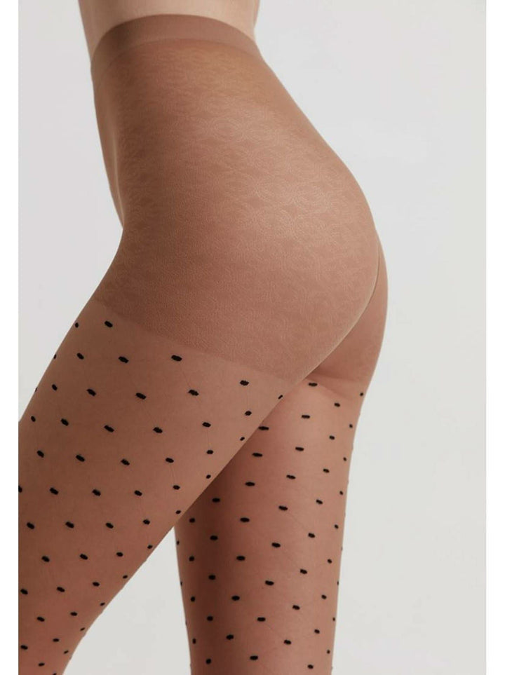 POIS CHIC 20 - Modern Geometric Dot Pattern Tights - IDEALINE INC.