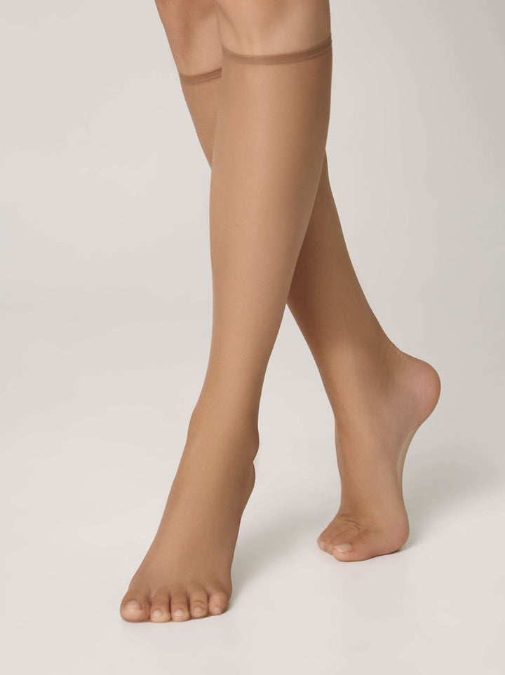 SUMMER 8 - Sheer Knee Highs by Conte (2 pairs) - IDEALINE INC.