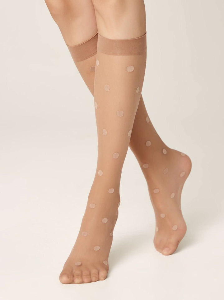 PARADISE 20 - Patterned Knee Highs - IDEALINE INC.