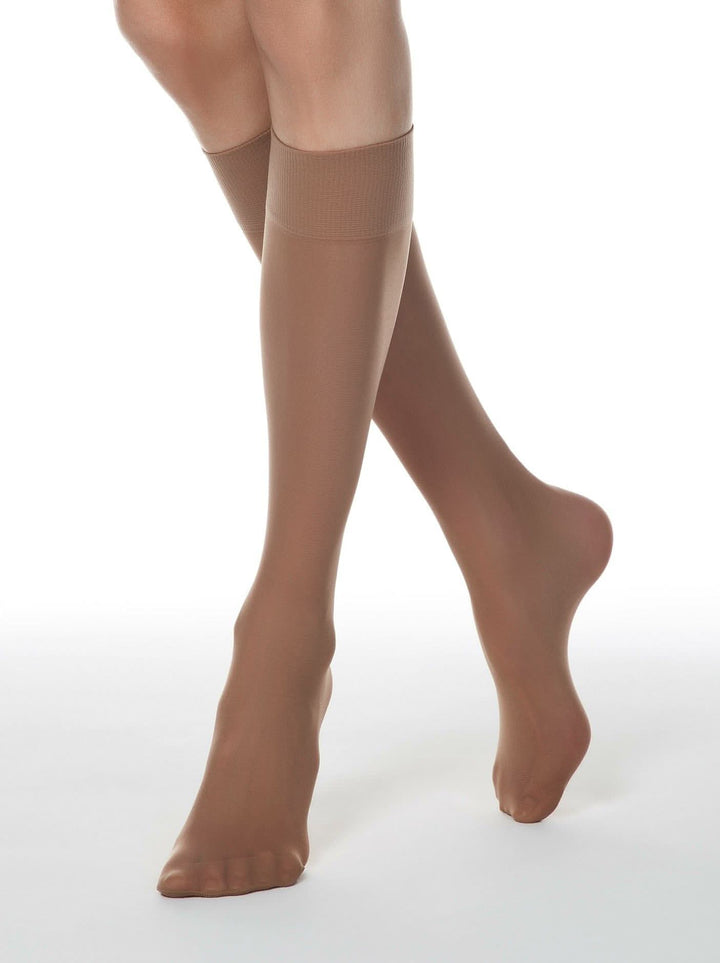 TENSION 40 - Semi-Matte Elastic Knee Highs (2 pairs) - IDEALINE INC.