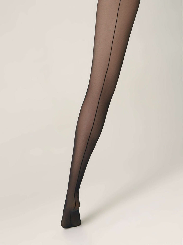 LINE SLIM HARMONY 40 - Control Top & Seam Tights - IDEALINE INC.