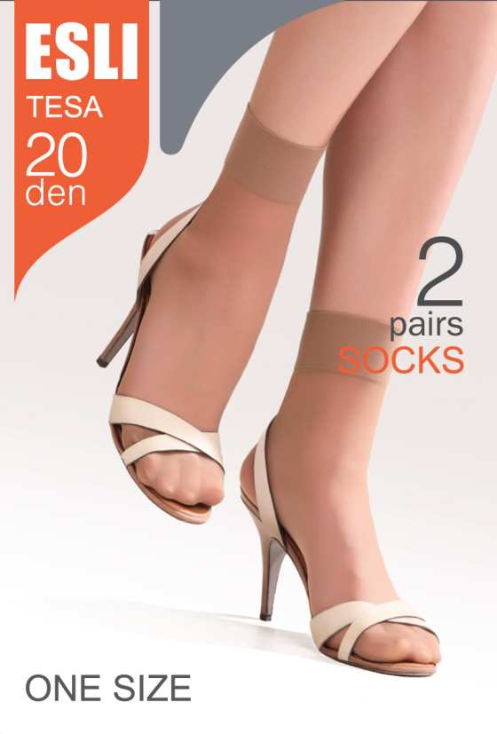 TESA 20 - Delicate Sheer Socks (2 pairs) - IDEALINE INC.