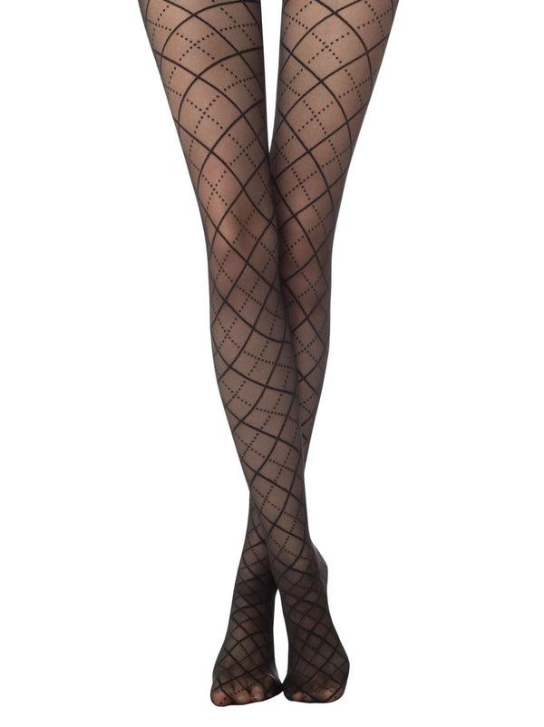 CONTE DESIGN - Elegant Rhombus Fantasy Tights - IDEALINE INC.