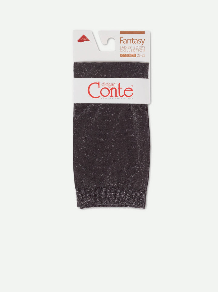 FANTASY 50 - Glittering Lurex Pattern Socks - IDEALINE INC.