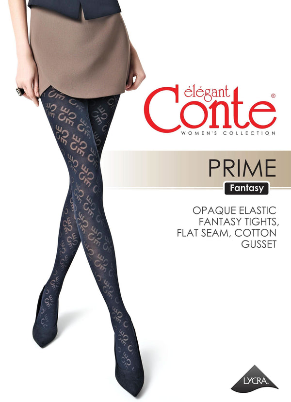 PRIME 50 - Signature Geometric Tights with Brand Accent