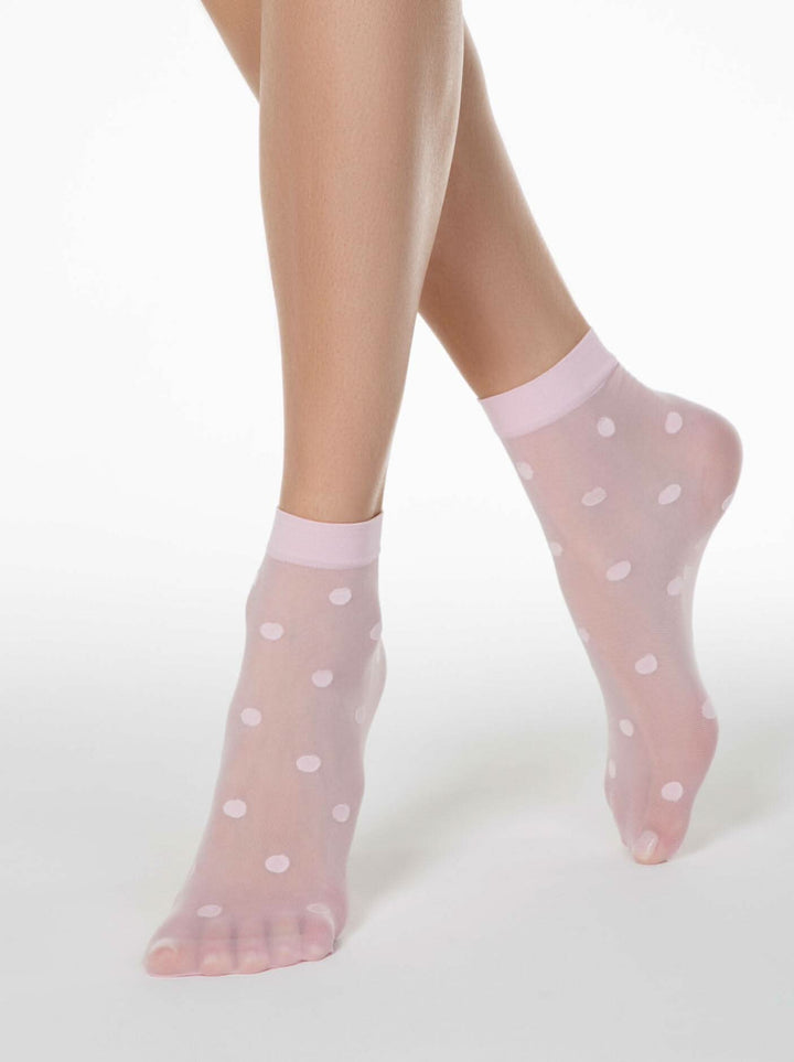 FANTASY 20 - Polka Dot Socks by Conte - IDEALINE INC.