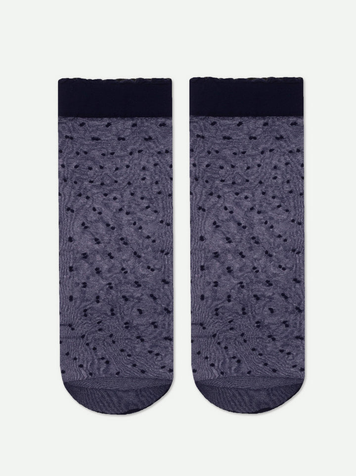 Fantasy 20 - Polka Dot Cuff Socks - IDEALINE INC.