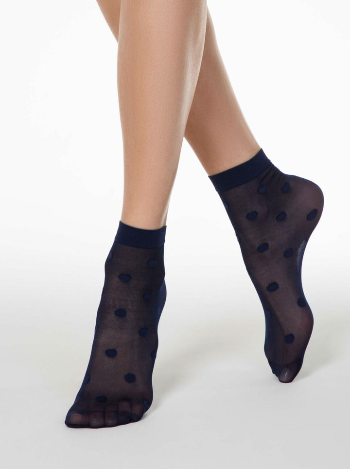 FANTASY 20 - Polka Dot Socks by Conte - IDEALINE INC.