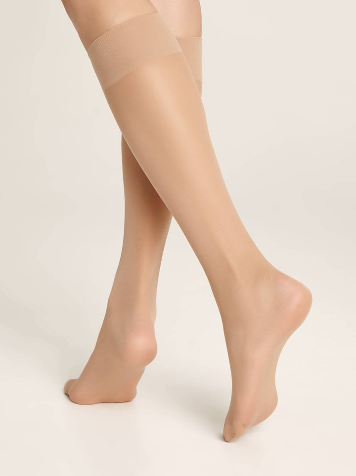 ALLEGRA 40 - Elastic Universal Size Knee Highs - IDEALINE INC.