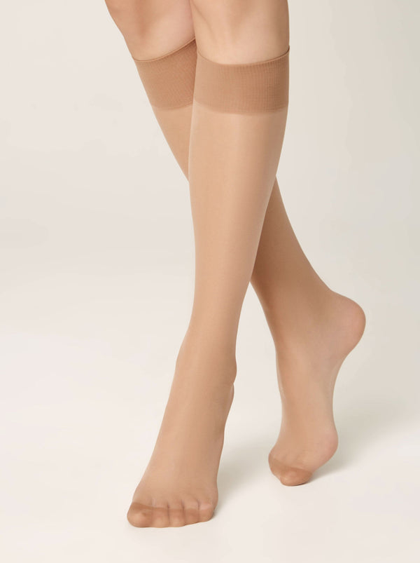 ALLEGRA 20 - Elastic Universal Size Knee Highs - IDEALINE INC.